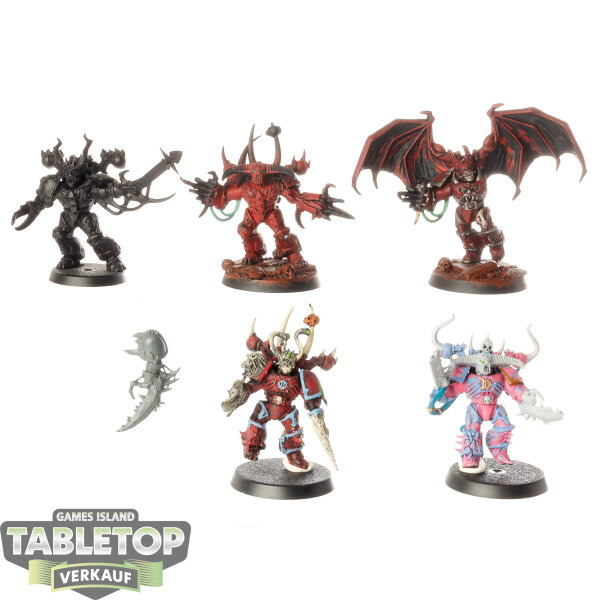 Chaos Space Marines - 5 x Possessed klassisch - teilweise bemalt