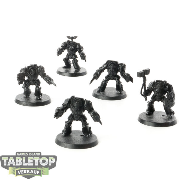 Black Templars - 5 Terminator Assault Squad - grundiert