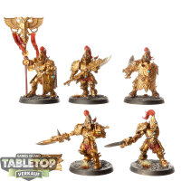 Adeptus Custodes - 5 x Custodian Guard Squad - bemalt