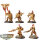 Adeptus Custodes - 5 x Custodian Guard Squad - bemalt