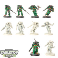 Space Marines - 10 x Assault Intercessors - teilweise bemalt