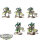 Necrons - 5 x Immortals - bemalt