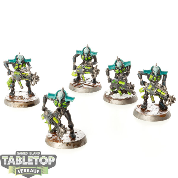 Necrons - 5 x Immortals - teilweise bemalt