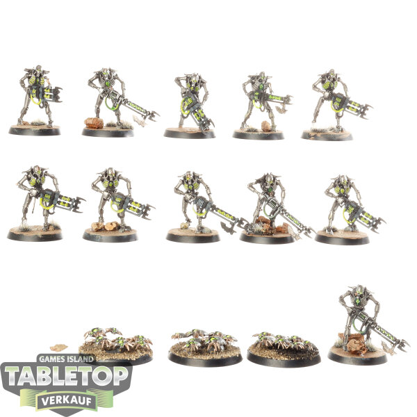 Necrons - 11 x Necron Warriors - bemalt