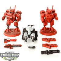 Tau Empire - 3 x XV8 Crisis Battlesuit Team (Classic) -...