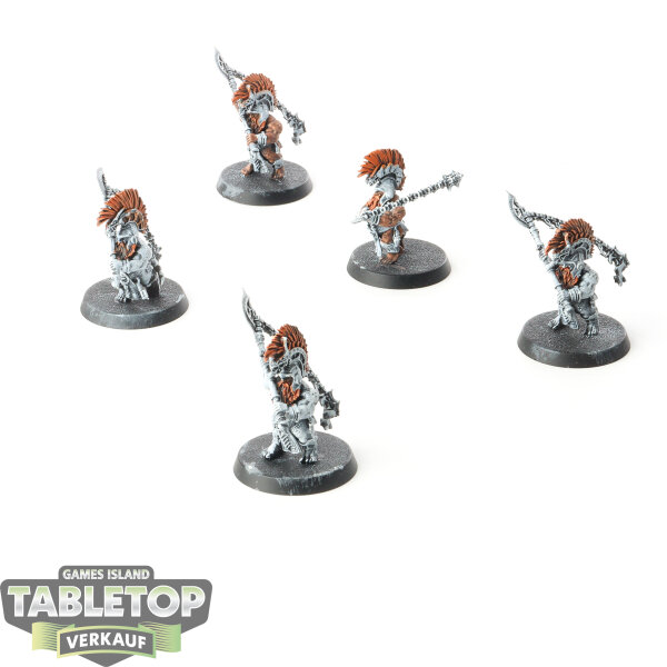 Fyreslayers - 5x Hearthguard Berzerkers - teilweise bemalt