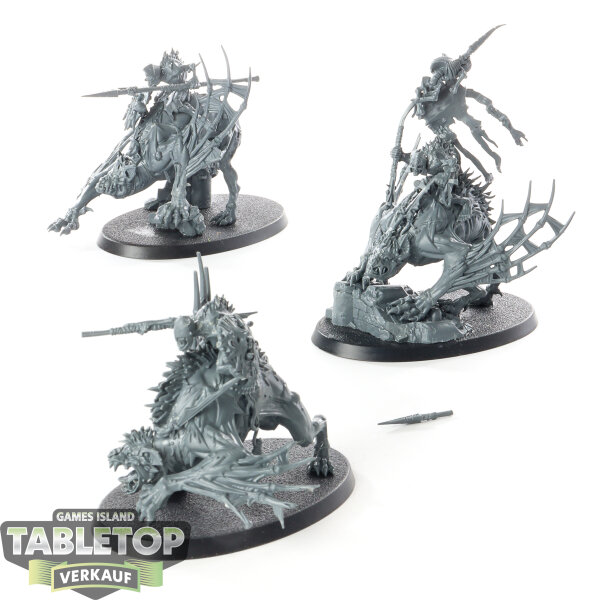 Flesh-eater Courts - 3 x Morbheg Knights - unbemalt