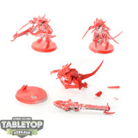 Tyraniden - 3 x Tyranid Warriors - teilweise bemalt