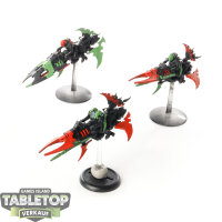 Drukhari - 3 x Reavers - teilweise bemalt
