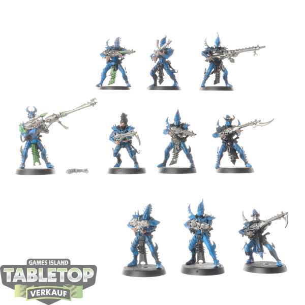 Drukhari - 10 x Kabalite Warriors - teilweise bemalt