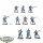 Drukhari - 10 x Kabalite Warriors - teilweise bemalt