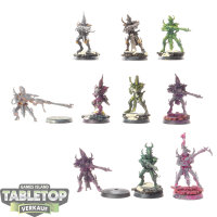 Drukhari - 10x Kabalite Warriors - teilweise bemalt