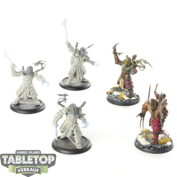 Drukhari - 5x Grotesque / Blighted Ogrun Warspears - teilweise bemalt