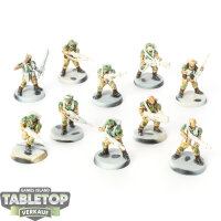 Astra Militarum - 10x Cadian Shock Troops - teilweise bemalt