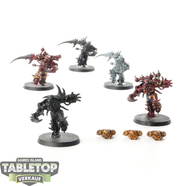 Chaos Space Marines - 5 x Possessed - teilweise bemalt