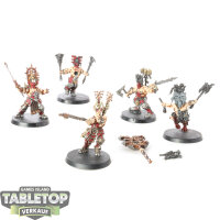 Blades of Khorne - 5 Skullreapers - bemalt