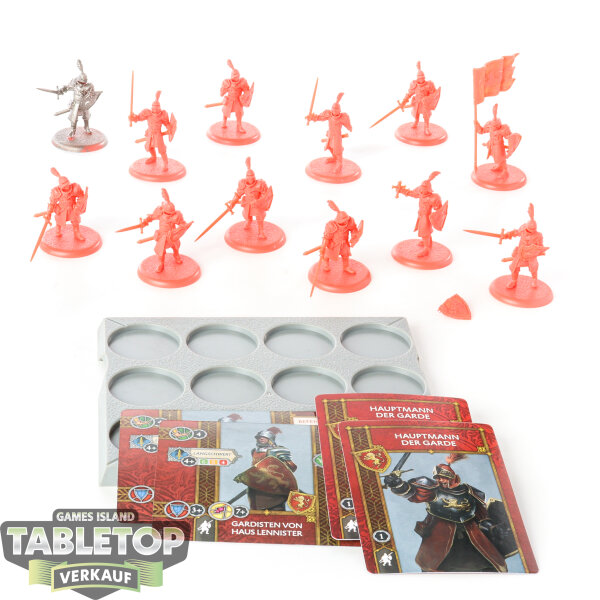 Lannister - 12 Guardsmen - teilweise bemalt