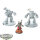 Adeptus Mechanicus - 2 Kastelan Robots 1 Cybernetica Datasmith - grundiert