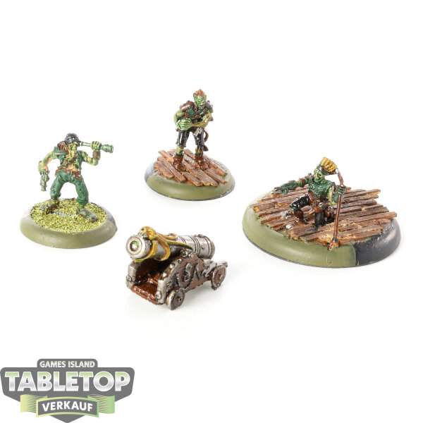 Cryx - 3x Revenant Cannon Crew - bemalt