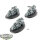 Space Wolves - 3x Outriders - unbemalt
