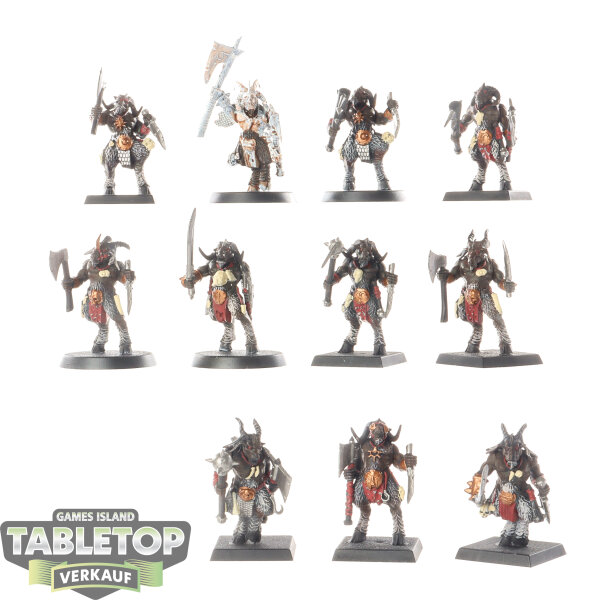Beastmen Brayherds - 11x Gors - teilweise bemalt