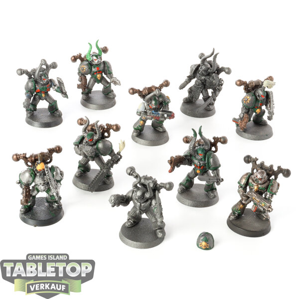 Chaos Space Marines - 10 Legionaries klassisch - bemalt
