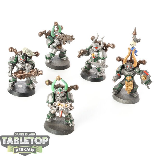 Chaos Space Marines - 5 Legionaries klassisch - bemalt