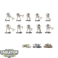 Necrons - 10 x Necron Warriors - teilweise bemalt