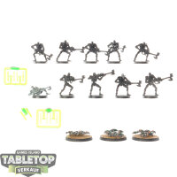 Necrons - 10 x Necron Warriors klassisch - teilweise bemalt