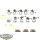 Necrons - 10 x Necron Warriors klassisch - teilweise bemalt