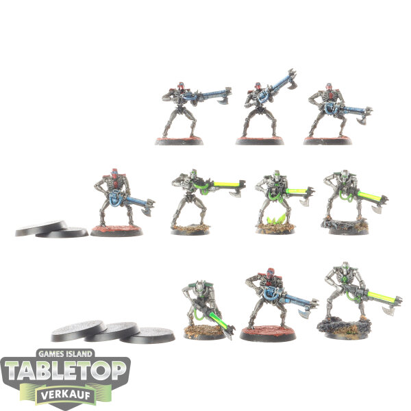 Necrons - 10 x Necron Warriors klassisch - bemalt