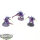 Tyraniden - 3 x Tyranid Warriors - teilweise bemalt