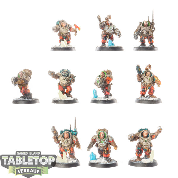 Leagues of Votann - 10x Hearthkyn Warriors - bemalt