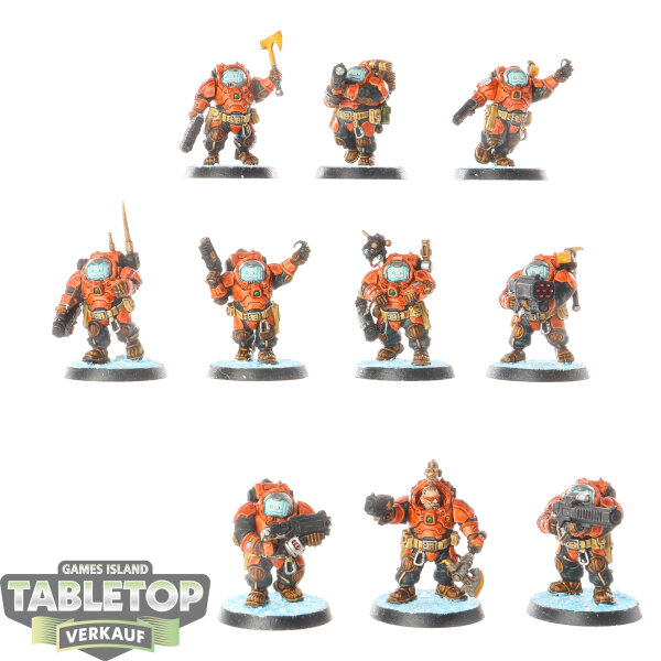 Leagues of Votann - 10x Hearthkyn Warriors - bemalt