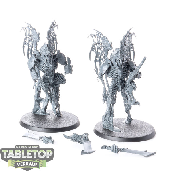 Ossiarch Bonereapers - 2 Morghast Harbingers - unbemalt