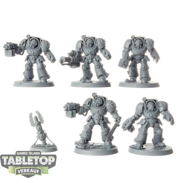 Space Marines - 5x Terminator Squad - grundiert