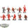 Blades of Khorne - 10x Blood Warriors - teilweise bemalt