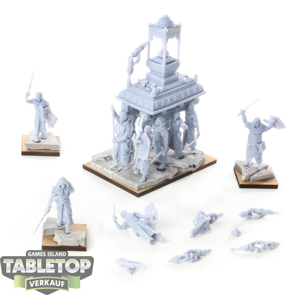 Miniaturen - Calix Wanderers with Blessed Shrine, Lost Kingdom Miniaturen - unbemalt