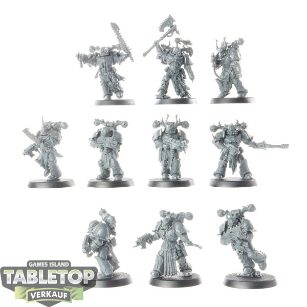 Chaos Space Marines - 10 x Legionaries - unbemalt