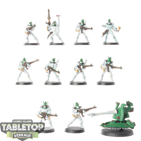 Aeldari - 10 x Guardian Defenders klassisch - teilweise bemalt