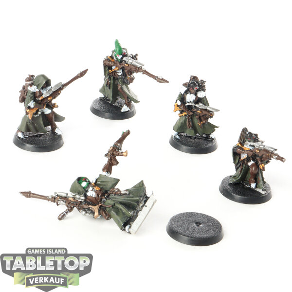 Aeldari - 5 x Eldar Rangers klassisch - bemalt