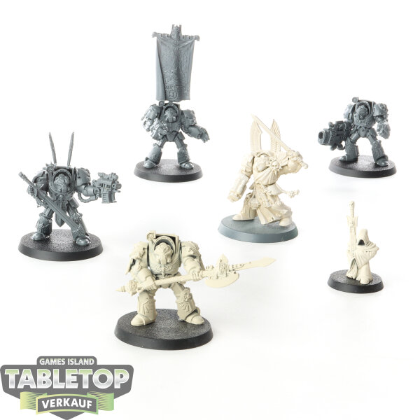 Dark Angels - 6x Deathwing Squad - teilweise bemalt