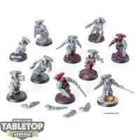 Space Marines - 10x Assault Intercessors - teilweise bemalt