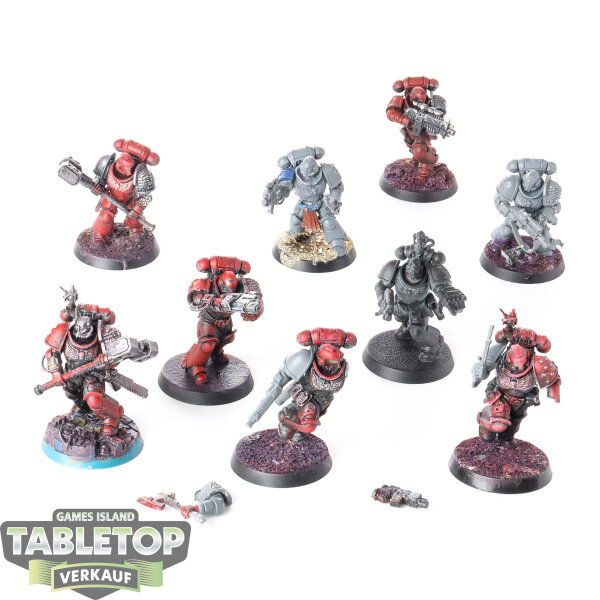 Deathwatch - 9x Veterans / Intercessors - teilweise bemalt