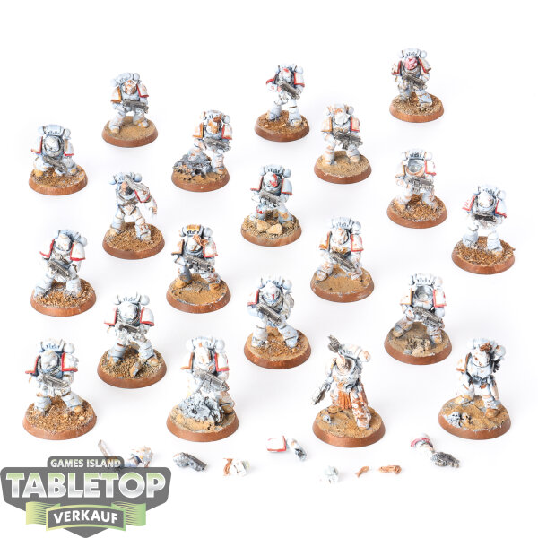 White Scars - 20x White Scars MKIV Tactical Squad - bemalt