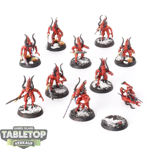 Blades of Khorne - 10x Bloodletters - bemalt