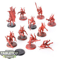 Blades of Khorne - 10x Bloodletters - teilweise bemalt