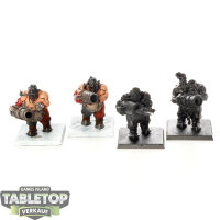 Ogor Mawtribes - 4x Leadbelchers - teilweise bemalt