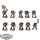 Dark Angels - 10x Tactical Squad - klassisch - bemalt