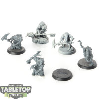 Genestealer Cults - 5x Aberrants - teilweise bemalt